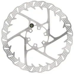 Galfer MTB-Bremsscheibe SHARK 180 mm - Hochleistungsbremsen für Mountainbikes - Bremsscheibe 180 mm, 6-Loch, 2 mm dick aus Stahl für optimale Bremsleistung und Sicherheit auf anspruchsvollen Trails.
