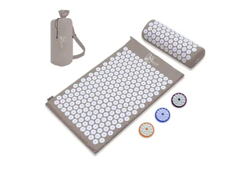 ZOVHYYA Akupressurmatte und Akupressurkissen - Yantramatten für Massage und Schmerzlinderung, inklusive praktischer Tragetasche. Fördert die Durchblutung und sorgt für tiefe Entspannung, ideal gegen Verspannungen und Schmerzen.