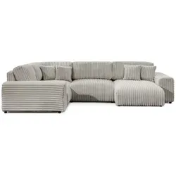 S-STYLE Wohnlandschaft XXL Mollis in Grau - 316 cm - Stylische Wohnlandschaft XXL Mollis in Grau von S-STYLE. Mit großzügigen 316 cm Breite bietet sie viel Platz für Entspannung und Geselligkeit. Hochwertige Verarbeitung für langanhaltenden Komfort.