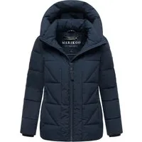 Marikoo Damen Winterjacke Kuschelnasee mit Kapuze - Die modische Damen Winterjacke „Kuschelnasee“ von Marikoo bietet optimalen Tragekomfort und Wärme. Mit weichem Fleecefutter, gefütterter Kapuze und praktischen Taschen ist sie der ideale Begleiter für kalte Tage.