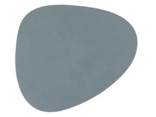 LIND DNA Platzset NUPO Untersetzer Curve light blue 11 x 13 cm, Glass Mat Curve Nupo Light Blue