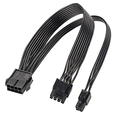 EPS12V CPU 8 Pin Buchse zu CPU ATX 8Pin(4+4) und ATX 4 Pin Stecker Stromversorgungskabel EPS 12V für Motherboard 10.8 Zoll