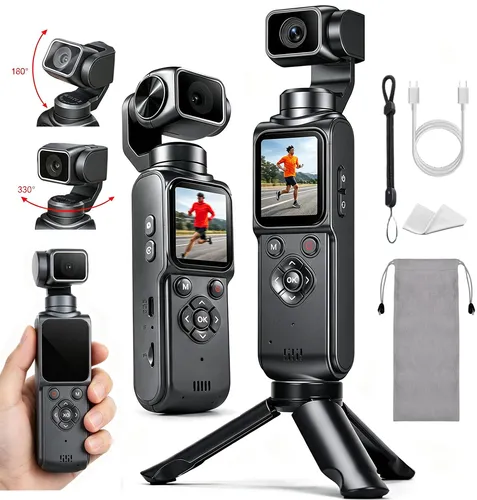 4K Action Cam mit 330° Schwenkobjektiv und Touchscreen
