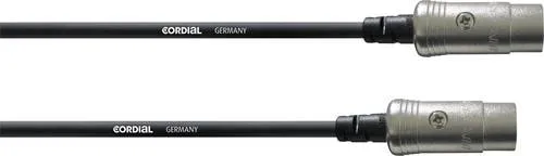 Cordial MIDI Verbindungskabel [1x XLR-Stecker 5 polig - 1x XLR-Stecker 5 polig] 1.80m Schwarz