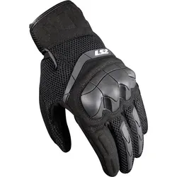 LS2 Kubra Man Motorradhandschuhe schwarz Gr. L / 9 - Motorradhandschuhe mit atmungsaktivem 3D-Mesh und hochelastischem Schaumstoffschutz für optimalen Komfort und Sicherheit beim Fahren.