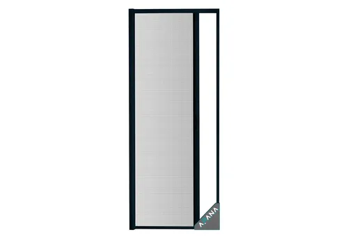 APANA Fliegengitter Rollo - Universeller Insektenschutz in Anthrazit - Fliegengitter für Terrassen- und Balkontüren, individuell zuschneidbar bis 120 x 220 cm, mit stabiler Bürstendichtung und einfacher Montage für effektiven Schutz vor Insekten.