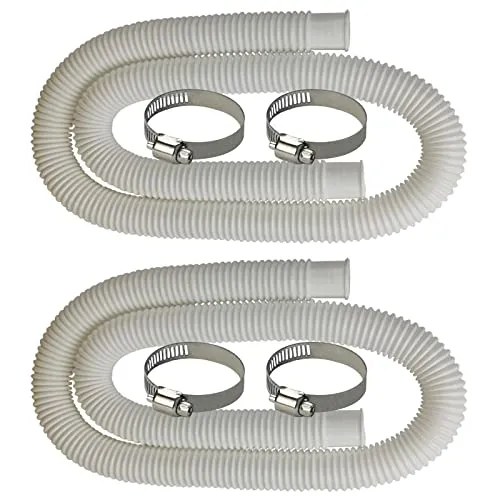 MEZYJIUCOM Pool Ersatzschlauch für oberirdische Pools Zubehör Poolpumpe Ersatzschlauch 149,9 x 3,2 cm, Poolschlauch (2 Schlauch, 3,2 x 150 cm) (2)