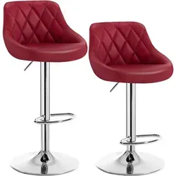 Woltu Barhocker (2 St) in rot von WOLTU