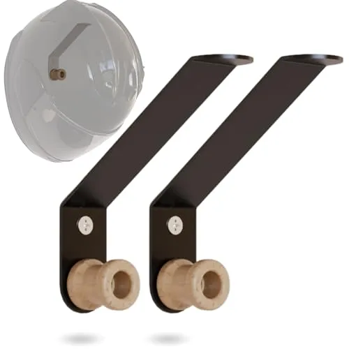 LUFLIPS. Helmhalterung Wand - Elegante Motorradhelm Halterung - Metallischer Helmhalter für Motorradgarderobe (2)