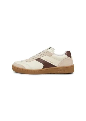 Marc O'Polo Damen Sneaker flach aus Leder, Cremefarben (Offwhite/Natural Stone) 39 - Damen-Sneaker aus 100% Rindsleder mit herausnehmbarer Innensohle für optimalen Komfort, ideal für stilvolle Alltagslooks und lässige Anlässe.