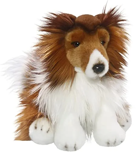 Carl Dick Collie, Langhaarcollie sitzend, Hund, Plüschtier, Kuscheltier, ca. 25cm 3345