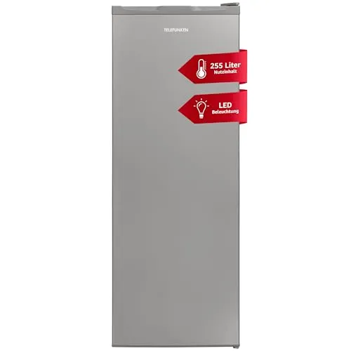 TELEFUNKEN KTFK265E2 Kühlschrank 255L in silber von Telefunken