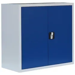 Steelboxx Mehrzweckschrank 75x80x38,3cm - Hochschrank für Büros und Werkstätten, komplett montiert und abschließbar. Flexibel einsetzbar mit höhenverstellbaren Einlegeböden und hoher Tragkraft von bis zu 65 kg.