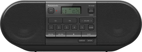 Panasonic RX-D500EG-K CD-Radio - Radios mit CD-Player und Bluetooth, ideal für Musikliebhaber, die unterwegs und zu Hause ihre Lieblingssongs genießen möchten.
