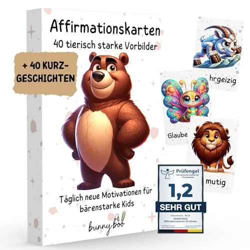 bunnyboo 40+1 Affirmationskarten Kinder von bunnyboo