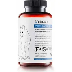 Kautabletten animaux Gastro Balance for Cats 90 - Tiergesundheit: Unterstützt die Magen-Darm-Regulation bei Katzen mit natürlichen Inhaltsstoffen wie Flohsamenschalen und Kamille für schnelle Linderung bei Verdauungsstörungen.