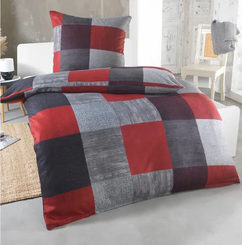 Dreamhome Bettwäsche 155x220 + 80x80 cm - Bettwäsche-Set aus atmungsaktiver Mikrofaser, ideal für Allergiker, pflegeleicht und angenehm weich für einen erholsamen Schlaf.