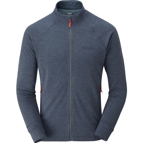 Rab Nexus Jacket steel (STE) L - Funktionsjacke aus 100% recyceltem Thermic G-Stretchmaterial, ideal für kalte Wanderungen und Kletterpartien mit hervorragender Atmungsaktivität und Bewegungsfreiheit.