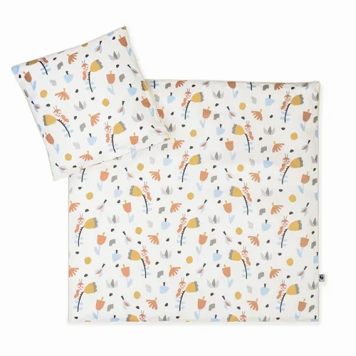 Julius Zöllner Bettwäsche Organic 80/80+35/40 Crazy Flowers TOP - Bettwäschegarnituren aus 100% Bio-Baumwolle, sanft zur Haut und nachhaltig, perfekt für einen gesunden Schlaf.