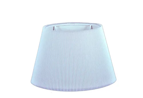 Dirk Davids Leuchten GmbH Ovaler Lampenschirm für Tischleuchte - Fein plissee Weiß, ideal für stilvolle Beleuchtung und schafft eine gemütliche Atmosphäre in jedem Raum.