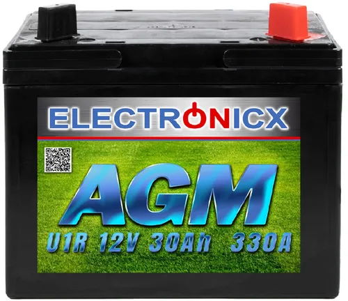 Electronicx U1R AGM 30AH 330A Batterie Rasentraktor Aufsitzrasenmäher