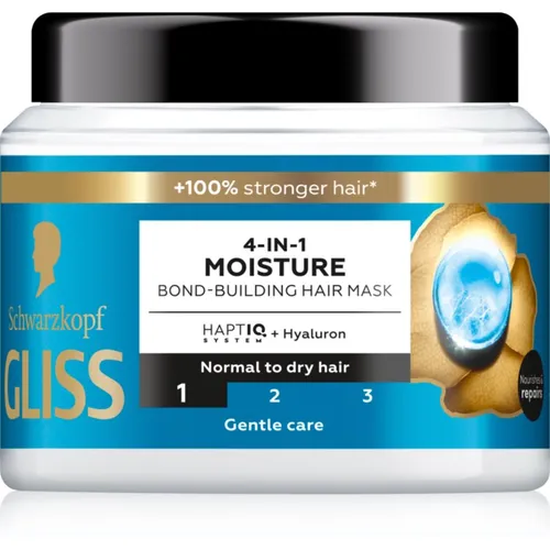 Schwarzkopf Gliss Aqua Revive Hydratisierende Maske Für normales bis trockenes Haar 400 ml
