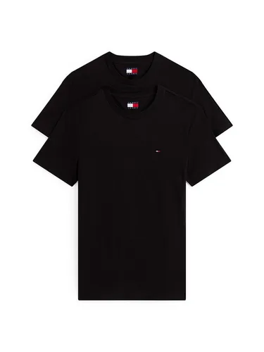 Tommy Jeans TJM XSLIM 2PACK JERSEY TEE EXT - Herren-Shirts im praktischen 2er-Pack. Das Rundhalsshirt aus 100% Baumwolle bietet hohen Tragekomfort und einen lässigen Slim Fit mit Logostickerei.