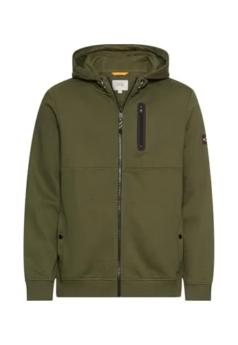 camel active 409406-6W52 Herren Sweatjacke - Größe XXL, Farbe forest green - Stylische Sweatjacke für Herren mit durchgehendem Frontreißverschluss und mehreren praktischen Taschen - ideal für Freizeit und Outdoor-Aktivitäten.