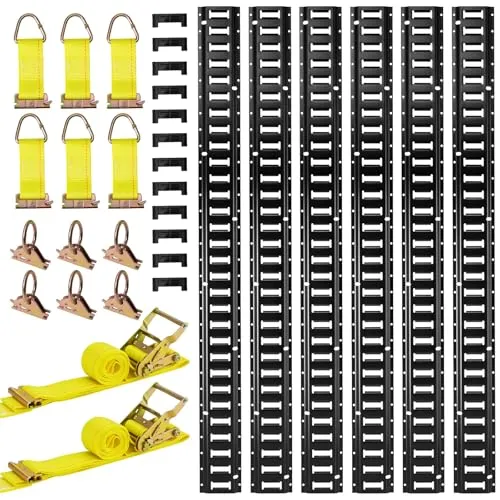 VEVOR E-Track-Zurrschienen-Set 6er-Pack 1,5 m von Vevor