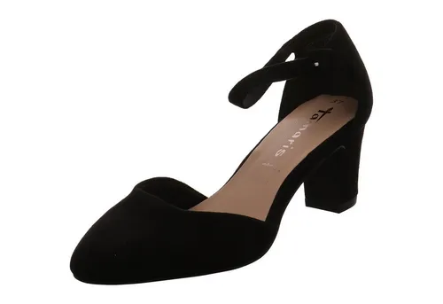 Tamaris Pumps 100% vegan - Pumps in Schwarz mit 6 cm Trichterabsatz, 100% vegan und pflegeleicht. Ideal für umweltbewusste Fashionistas, die Komfort und Stil schätzen.