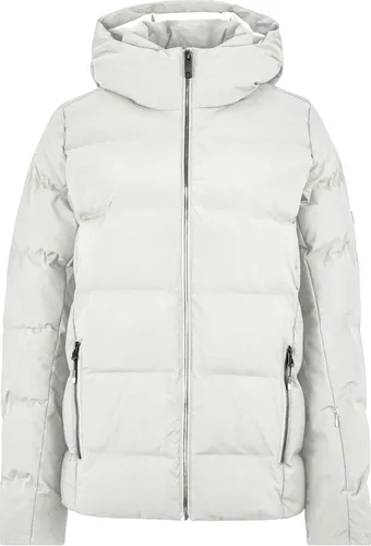 Ziener Women's Trava Skijacke Gr 40 - Weiß - Warme, wasserdichte Damen-Skijacke mit Kapuze und Schneefang, ideal für Ski und Snowboard. Perfekt für kalte Tage im Wintersport!