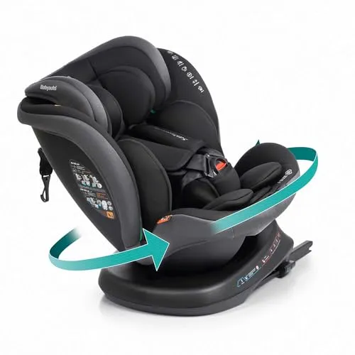 Kindersitz BABYAUTO RODIA Gruppe 0/1/2/3 – I-Size – Drehbar – Steingrau