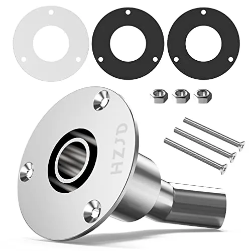 HZJD Durch Rumpf Auspuff Hautanpassung, 24mm Edelstahl 316, für Diesel Standheizungen