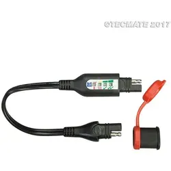 OptiMate TecMate Monitor O-128 - Fahrzeugbatterie-Ladegeräte mit integriertem Batteriestatusmonitor und 4 LEDs, ideal für 12V-Bleiakkus – einfacher Ladezustandscheck vor der Fahrt!