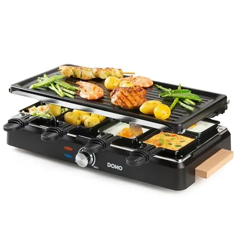 DOMO DO9262G Steingrill/Raclette-Grill