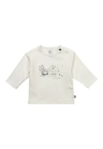 Sterntaler Langarmshirt Emmi Vogel - Baby Shirt aus weichem Baumwolljersey mit niedlichem Esel Emmi Print - bequemes Unisex Longsleeve - Baby und Kinder Bekleidung ab Geburt - Ecru, Größe 86