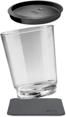 silwy Triple Magnet Trinkbecher, 3-teilig, the classic in schwarz von silwy