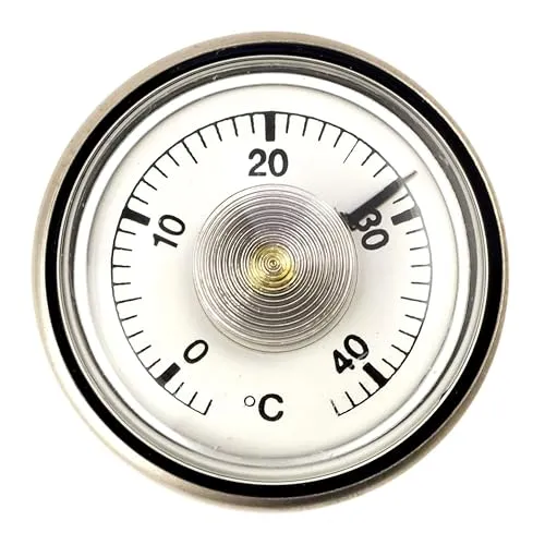 Lantelme Edelstahl Fotolabor Thermometer Schwimmend Temperatur -3°C bis 43°C Analog | Säure Lösemittel Lauge Beständig | Fotoentwicklung Fotolaborthermometer Fotothermometer