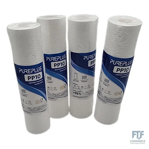 PUREPLUS Sediment Ersatz-Wasserfilter, 5 Mikron, 25,4 x 6,3 cm, 4 Stück