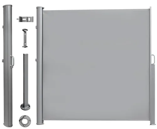 osoltus Seilspannsonnensegel Alu Seitenmarkise 180x300cm - Balkonsichtschutz mit robustem Aluminiumrahmen, ideal für effektiven Sicht- und Sonnenschutz auf Ihrem Balkon oder Terrasse.