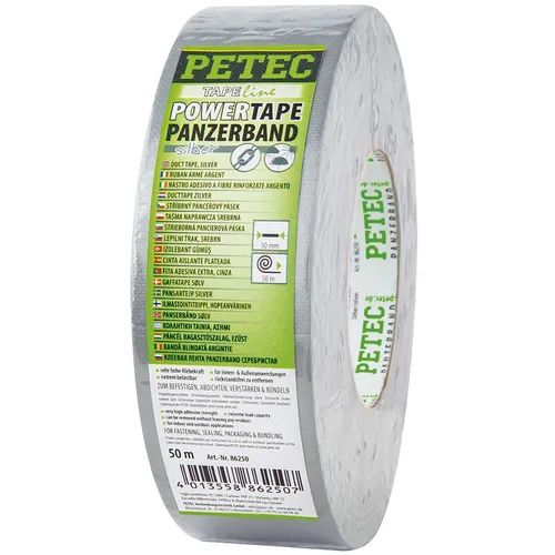 Petec Klebeband POWERTAPE PANZERBAND, SILBER 86250