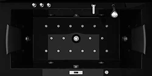 Jet-Line Whirlpool-Badewanne VILLA EUGENIE schwarz 183 x 90 von Jet-Line