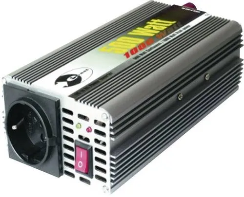 E-ast Wechselrichter CL 500-12 - 500W 12V/230V - Solar & Wind Wechselrichter mit 500 W Leistung, ideal für Boot, KFZ oder Camping. Schützt Geräte und Spannungsquelle, ermöglicht den Betrieb von 230 V-Verbrauchern.