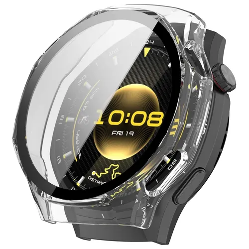 Für Huawei Watch GT 6 Pro Kunststoff Schutzhülle + 9H Hart Glas Transparent