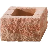 Kann Bruchsteinmauer Halbelement Sandsteinfarben 25 cm x 25 cm x 15 cm