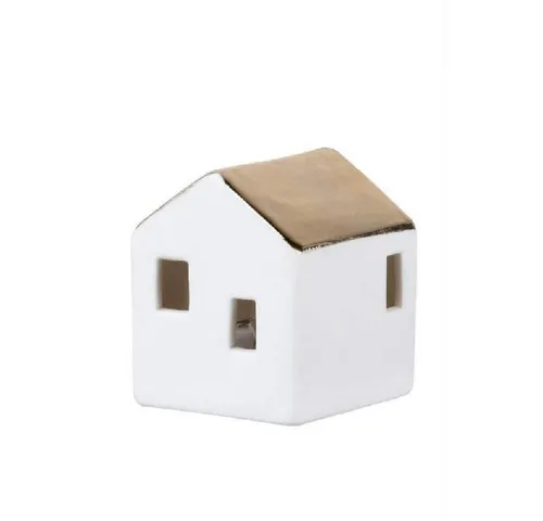 Räder Windlicht Design Mini LED Lichthaus (Mittel) in blau von Räder