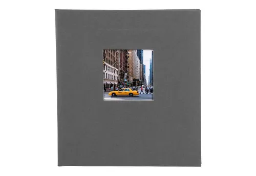 Goldbuch Fotoalbum 27945 Bella Vista 30x30cm grau schwarze Seiten