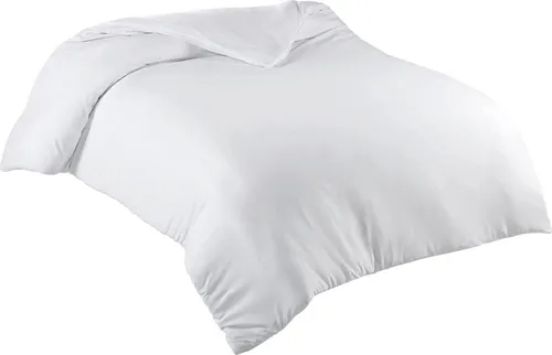 Bettwäsche Bettbezug 135x200 cm Einfarbig Weiss aus 100% Baumwolle - Bettwäschen: Premium 100% Baumwolle in Single-Jersey-Qualität für optimalen Schlafkomfort. Pflegeleicht, waschbar bis 60°C und in 13 Farben erhältlich.