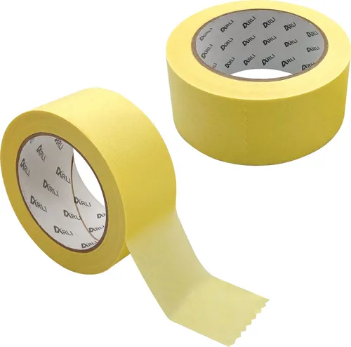 ARLI 2x Abdeckklebeband Kreppband 48 mm x 50 m Krepp 262 Malerkrepp Malerband Kreppklebeband