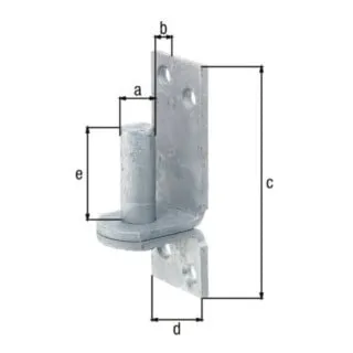 Kloben auf Platte 16x13mm TZN GAH